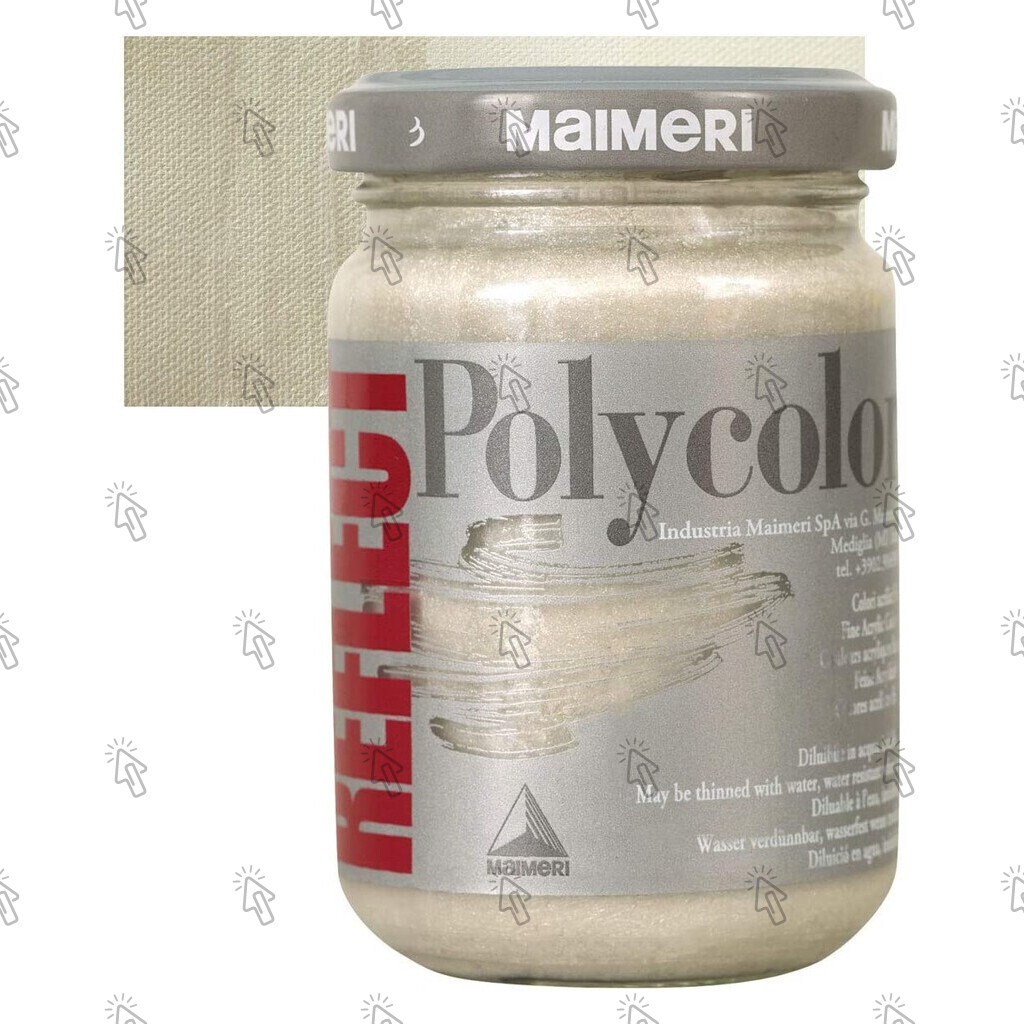 Colore acrilico Maimeri Polycolor Reflect: bianco perlato