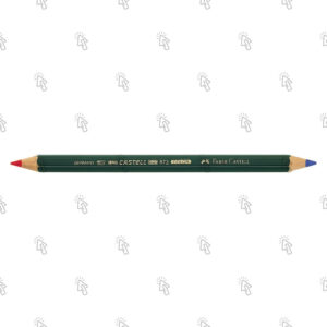 Evidenziatore a matita Faber-Castell Castell Color 873: confezione con 12 pz., mina blu – rosso
