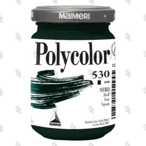 Colore vinilico Maimeri Polycolor: nero, 140 ml