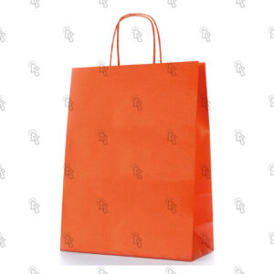 Shopper Florio Carta Jolly: 23 X 11 X 32 cm, arancio, cf. da 25 pz.