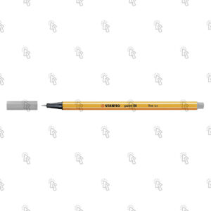 Penna a fibra Stabilo point 88: grigio chiaro, fine, cf. da 10 pz.