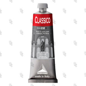 Colore ad olio Maimeri Classico: rosso cadmio scuro, 60 ml