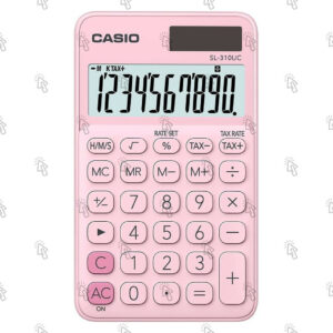 Calcolatrice tascabile Casio SL-310UC-PK: rosa