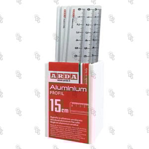Righelli Arda Aluminium PROFIL mini: 15 cm