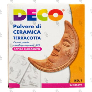 Ceramica in polvere per modellare CWR DECO: in sacchetto confezionato, pz./u. 1 kg, terracotta