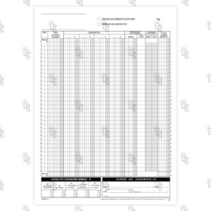 Blocco Data Ufficio registro dei corrispettivi: 24 fogli, in duplice copia, autoricalcante, 29.7 X 21.5 cm