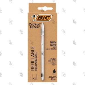 Penna Bic Cristal Re'New: nero