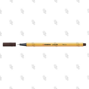 Penna a fibra Stabilo point 88: terra d’ombra, 0.4 mm, cf. da 10 pz.