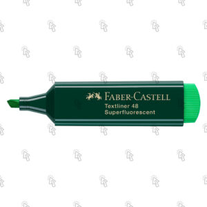Evidenziatore a pennarello Faber-Castell Textliner 48 Refill: verde, cf. da 10 u.