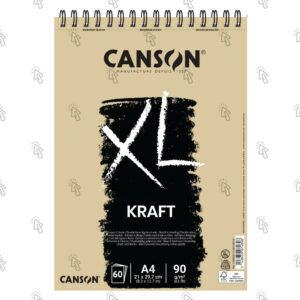Carta per il disegno Canson XL Kraft: in fogli, blocco (album) con 60 u., 21 × 29,7 cm
