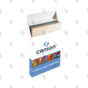 Cartoncino Canson Colorline: grigio chiaro, 50 X 70 cm, 220 g/mq, 25 fg.