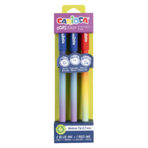 Penna cancellabile Carioca Oops: blu / rossa