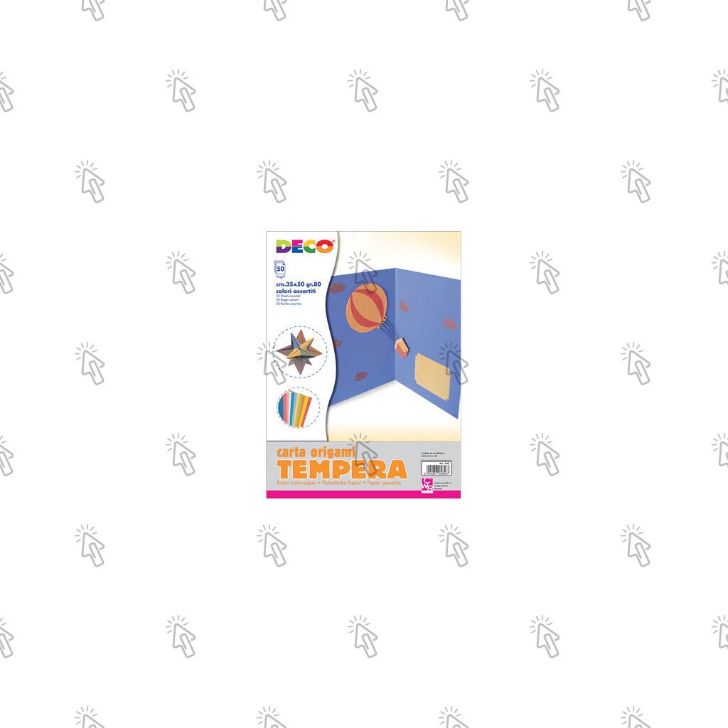 Carta colorata CWR Carta Tempera Origami: in fogli, album con 50 u., 35 × 50 cm