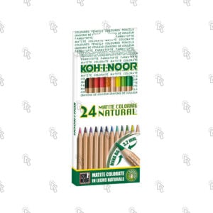 Matite colorate Koh-I-Noor Studio Natural: astuccio con 24 u.