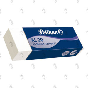 Gomma per cancellare Pelikan AL 20: confezione con 20 pz., per tratto di grafite