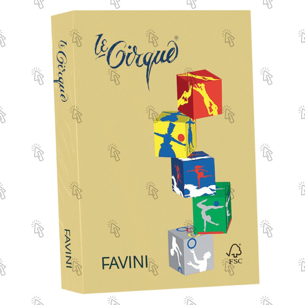 Carta Favini Le Cirque Colori Tenui: camoscio 105, 21 X 29.7 cm, A4, 160 g/mq, 250 fg.