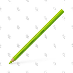 Evidenziatore a matita Faber-Castell Textliner Dry Grip: confezione con 12 pz., mina verde fluo
