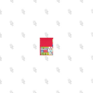 Divisori per raccoglitore ad anelli Elba: blister con 12 u., 21 × 29,7 cm, 22,5 × 30 cm, 12 tacche colorate, cartoncino riciclato, assortita