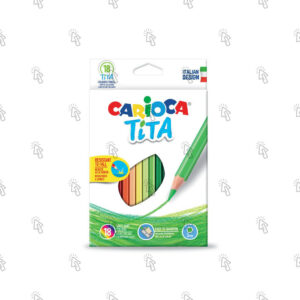 Matite colorate Carioca Tita: assortiti, cf. da 18 u.