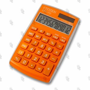 Calcolatrice tascabile Citizen CPC112OR: 12 cifre, arancio