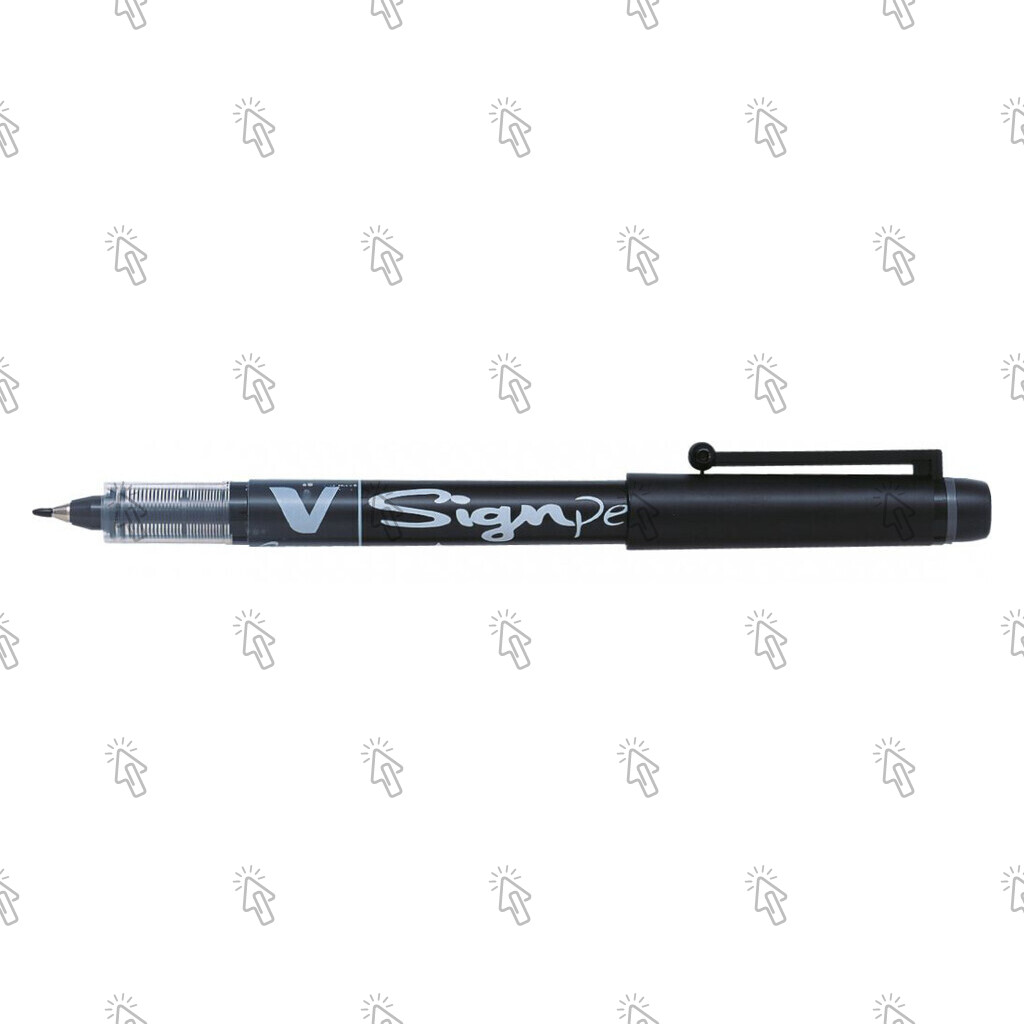 Penna a fibra Pilot V Sign Pen SW-VSP: nero, 0.6 mm, cf. da 12 pz.