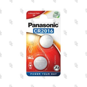 Batteria a bottone CR2016 Panasonic: 90 mAh
