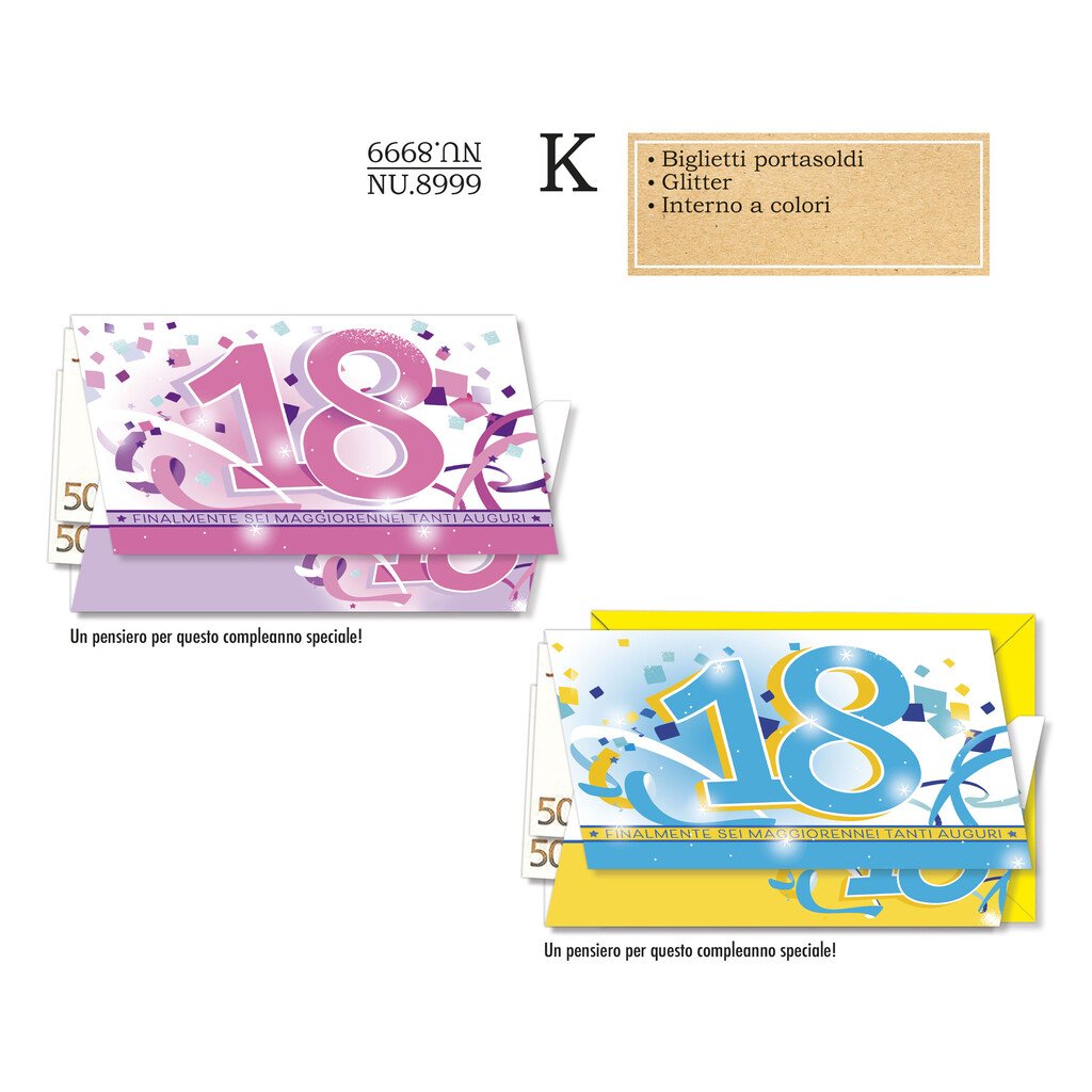 Biglietto aug. Cromo Black&gold: 18 anni