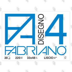 Album da disegno Fabriano F4: 33 X 48 cm, 20 fogli, 220 g/mq, liscia, 10 pz.