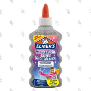 Colla liquida glitterata Elmers: argento