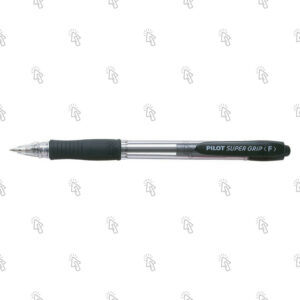 Penna Pilot Super Grip BPGP-10R-F: nero, 0.7 mm, cf. da 12 pz.