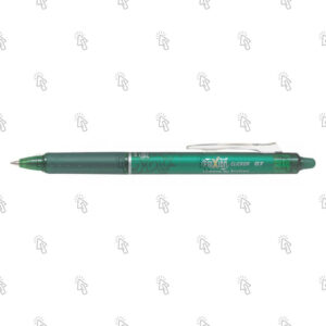 Penna gel Pilot Frixion Ball Clicker BLRT-FR7: verde, 0.7 mm, cf. da 12 pz.
