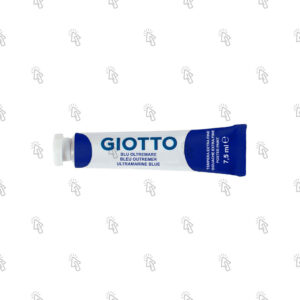 Colori a tempera Giotto Extra Fine: tubetto da 7,5 ml, confezione con 10 u., blu oltremare