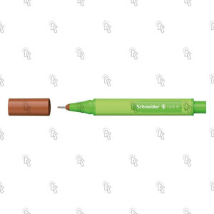 Penna a fibra Schneider Link-It: mahogany brown, 0.4 mm, cf. da 10 pz.