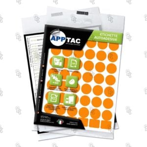 Etichette adesive AppTac: Ø 18 mm