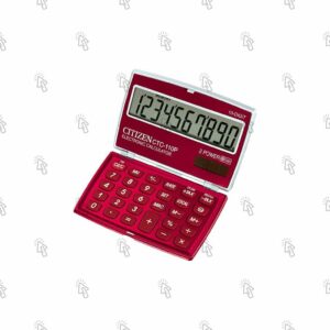 Calcolatrice tascabile Citizen CTC-110BK: 10 cifre, rosso