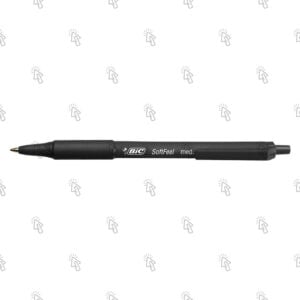 Penna Bic Softfeel: nero, 1 mm, ast. da 12 pz.