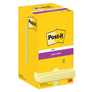 Memo adesivi 3M Post-it Super Sticky: giallo