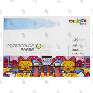 Carta per il disegno Carioca Plus Watercolor: 21 X 14.8 cm