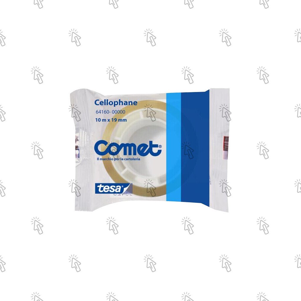 Nastro adesivo Comet 64160: in rotolo, confezione con 40 pz., film 19 mm × 10 m
