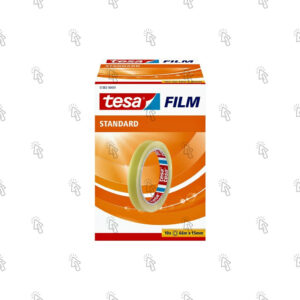 Nastro adesivo Tesa Tesafilm Standard: in rotolo, confezione (flowpack) con 10 pz., film 15 mm × 66 m