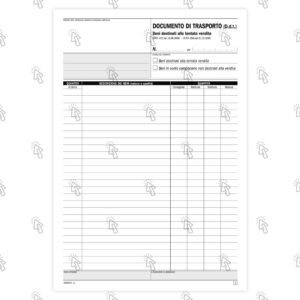 Blocco Data Ufficio tentata vendita / ddt: 50 fogli, in duplice copia, autoricalcante, 29.7 X 21.5 cm