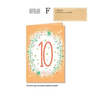 Biglietto aug. Cromo N.B.: 10 anni