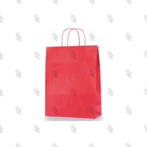 Shopper Florio Carta Jolly: 36 X 12 X 40 cm, rosso, 25 pz.
