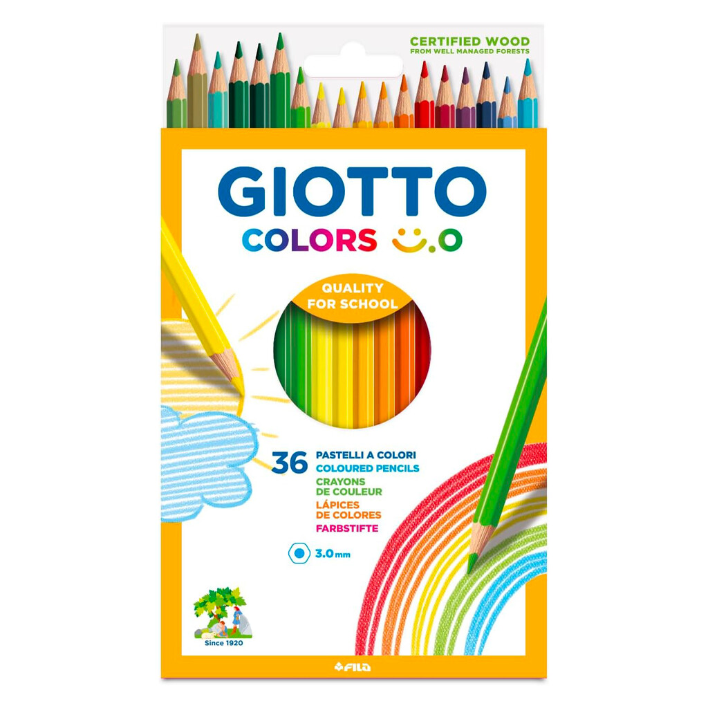 Pastelli a matita Giotto Colors Smile: assortiti