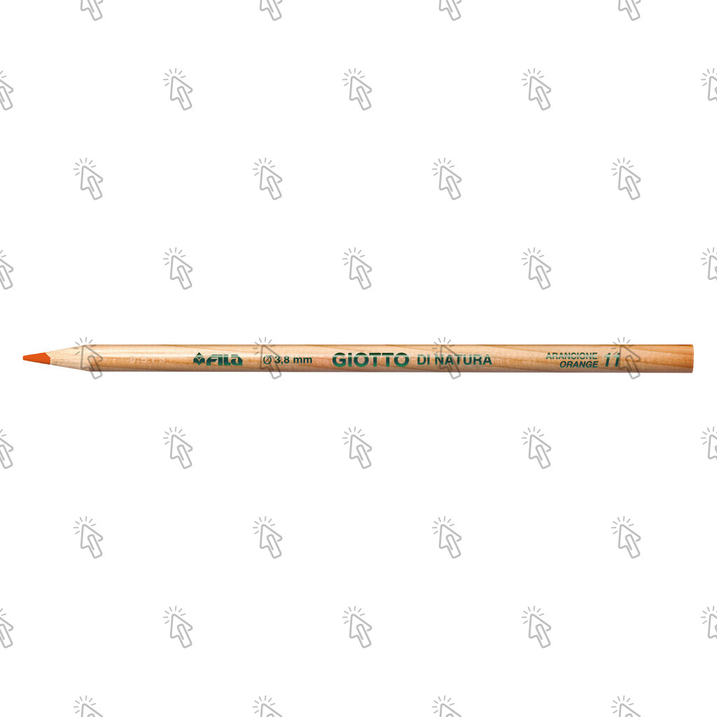 Pastelli a matita Giotto Di Natura: confezione con 12 pz., mina arancione