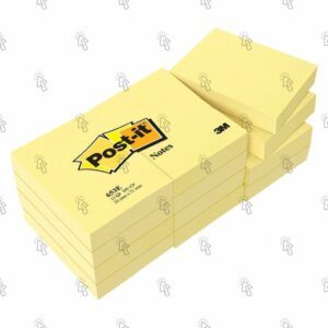 Memo ades. 3M Post-It Notes: giallo canary, 38 X 51 mm, 100 fogli
