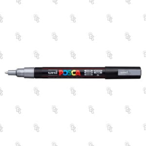 Pennarello acrilico Uni Posca PC-3M: argento