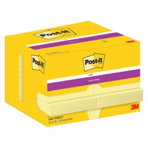 Memo adesivi 3M Post-It Super Sticky: giallo canary
