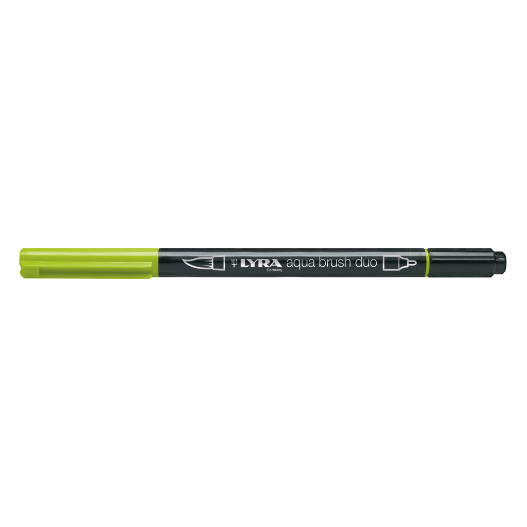 Pennarello Lyra Aqua Brush Duo: stil de grain giallo