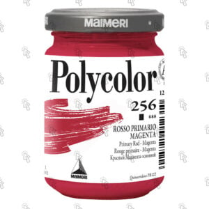 Colore vinilico Maimeri Polycolor: rosso primario, 140 ml